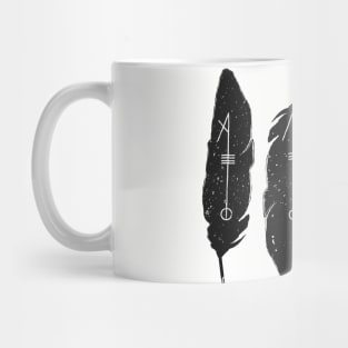 Svefnthorn rune feather design Mug